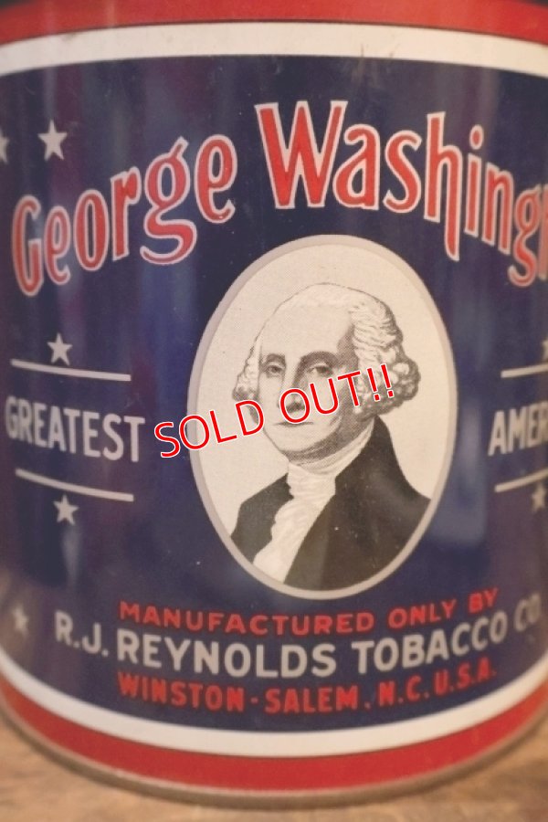 画像2: dp-260801-11 George Washington CUT PLUG TOBACCO 1930's TIN CAN