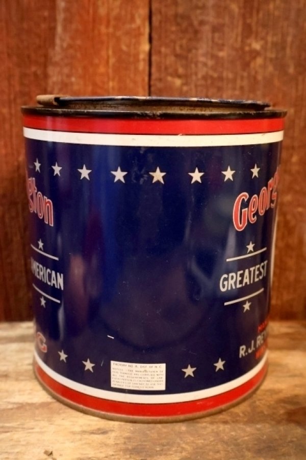 画像5: dp-260801-11 George Washington CUT PLUG TOBACCO 1930's TIN CAN