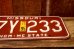 画像5: dp-250205-21 License Plate 1980's MISSOURI "P7Y 233" (5)