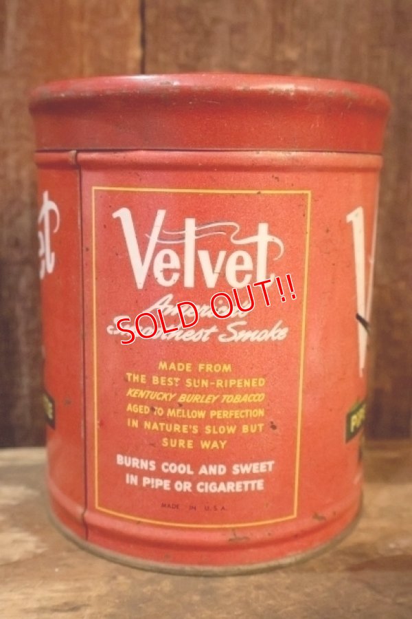 画像4: dp-260801-13 Velvet / 1950's PIPE & CIGARETTE TOBACCO CAN