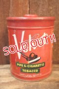 dp-260801-13 Velvet / 1950's PIPE & CIGARETTE TOBACCO CAN