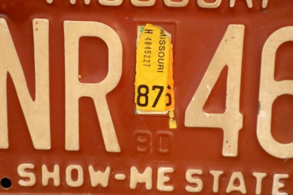 画像3: dp-250205-21 License Plate 1980's MISSOURI "GNR 463"