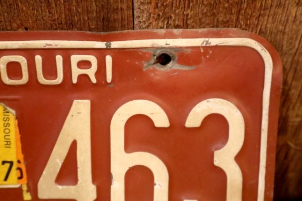 画像4: dp-250205-21 License Plate 1980's MISSOURI "GNR 463"