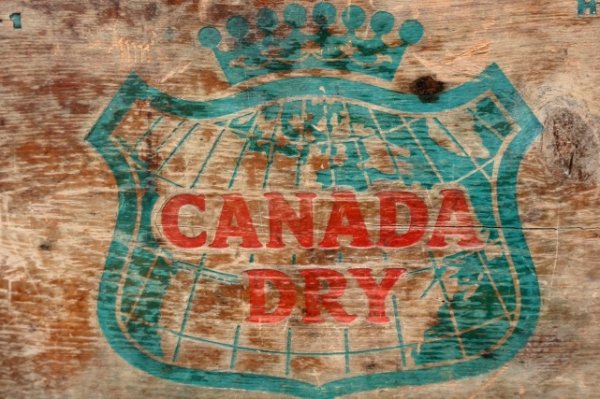 画像2: dp-260801-20 CANADA DRY / 1960's Wood Crate Box