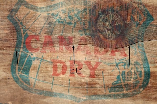 画像5: dp-260801-20 CANADA DRY / 1960's Wood Crate Box