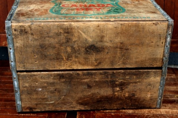 画像16: dp-260801-20 CANADA DRY / 1960's Wood Crate Box