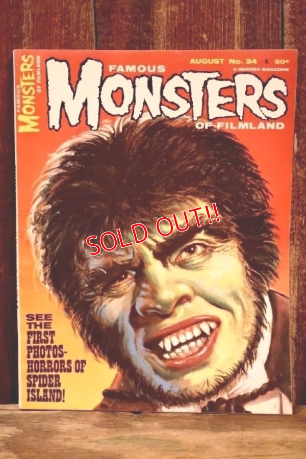 画像1: ct-260801-86 FAMOUS MONSTERS OF FILMLAND / August 1965 No.34