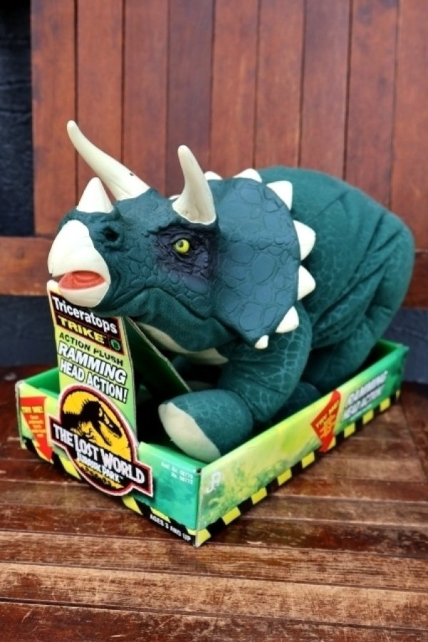 画像1: ct-260801-77 The Lost World: Jurassic Park / HASBRO (Kenner) 1990's Triceratops ACTION PLUSH