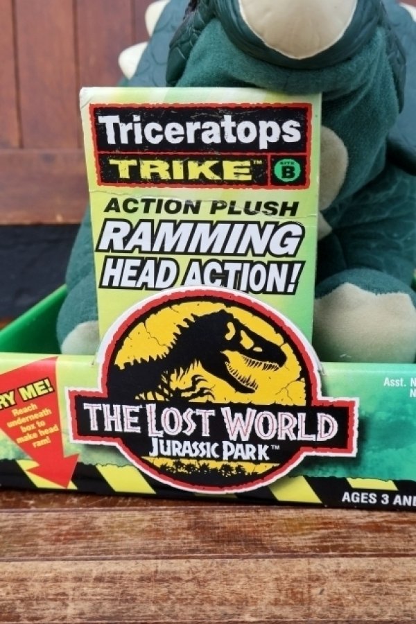 画像3: ct-260801-77 The Lost World: Jurassic Park / HASBRO (Kenner) 1990's Triceratops ACTION PLUSH