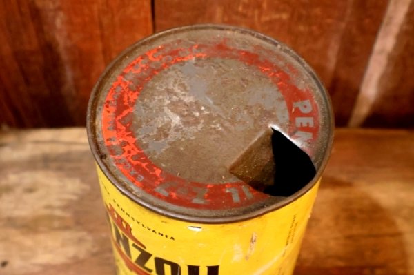 画像9: dp-260417-08 PENNZOIL 1950's-1960's ONE U.S. QUART MOTOR OIL CAN