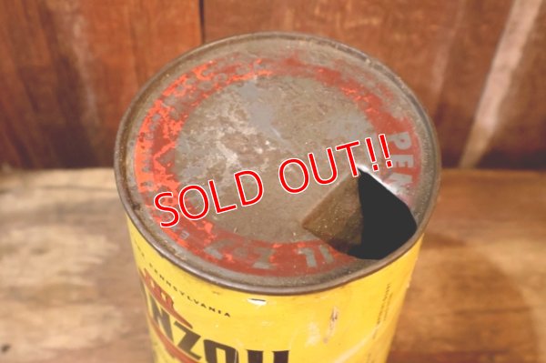 画像9: dp-260417-08 PENNZOIL 1950's-1960's ONE U.S. QUART MOTOR OIL CAN