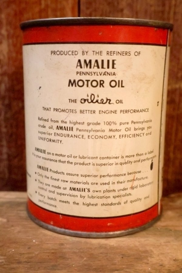 画像2: dp-250618-28 AMALIE 1950's VISCOUS CHASSIS GREASE CAN