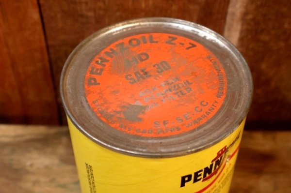 画像9: dp-260417-08 PENNZOIL WITH Z-7 S.A.E. 30 ONE U.S. QUART MOTOR OIL CAN　