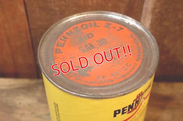 画像9: dp-260417-08 PENNZOIL WITH Z-7 S.A.E. 30 ONE U.S. QUART MOTOR OIL CAN　
