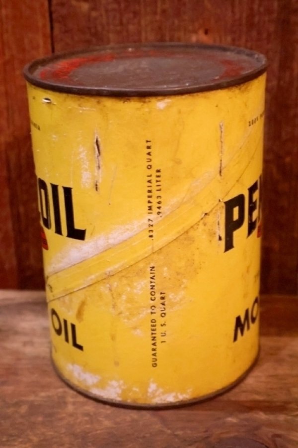 画像8: dp-260417-08 PENNZOIL 1950's-1960's ONE U.S. QUART MOTOR OIL CAN