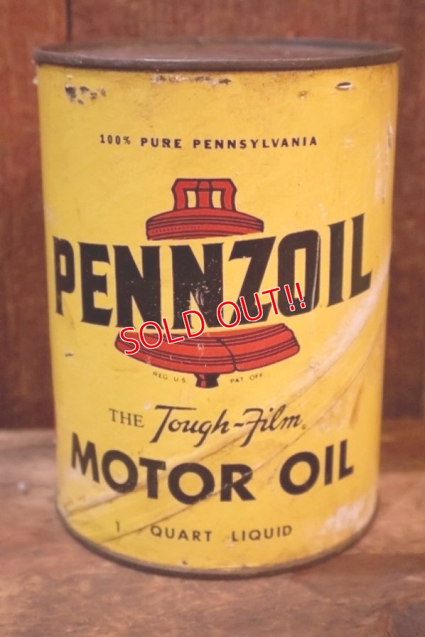 画像4: dp-260417-08 PENNZOIL 1950's-1960's ONE U.S. QUART MOTOR OIL CAN