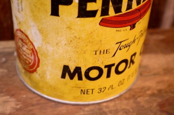画像2: dp-260417-08 PENNZOIL 1950's-1960's ONE U.S. QUART MOTOR OIL CAN