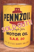 dp-260417-08 PENNZOIL WITH Z-7 S.A.E. 30 ONE U.S. QUART MOTOR OIL CAN　