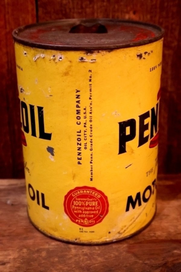 画像6: dp-260417-08 PENNZOIL 1950's-1960's ONE U.S. QUART MOTOR OIL CAN