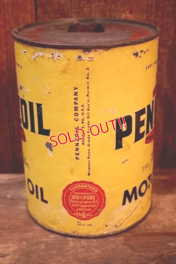 画像6: dp-260417-08 PENNZOIL 1950's-1960's ONE U.S. QUART MOTOR OIL CAN