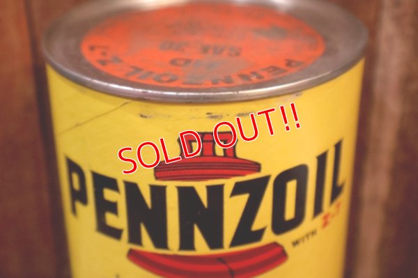 画像3: dp-260417-08 PENNZOIL WITH Z-7 S.A.E. 30 ONE U.S. QUART MOTOR OIL CAN　