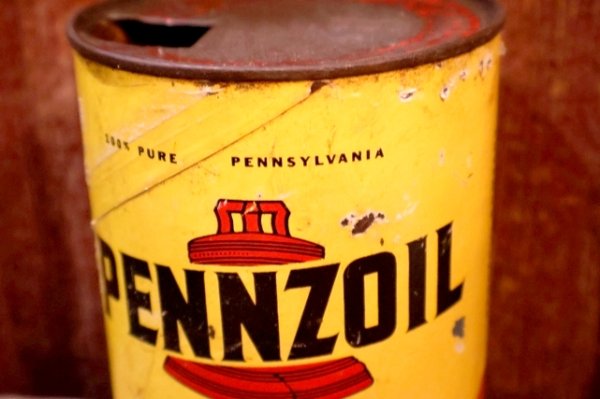 画像2: dp-260417-08 PENNZOIL 1950's-1960's ONE U.S. QUART MOTOR OIL CAN