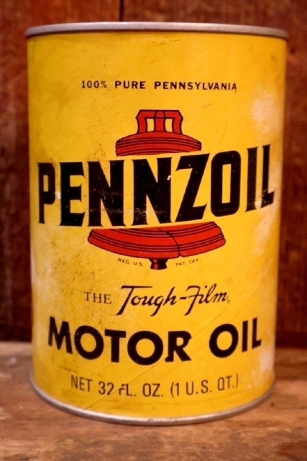 画像1: dp-260417-08 PENNZOIL 1950's-1960's ONE U.S. QUART MOTOR OIL CAN