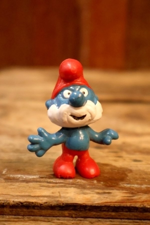 画像1: ct-241008-68 Smurf / PVC Figure "Papa Smurf" #20001