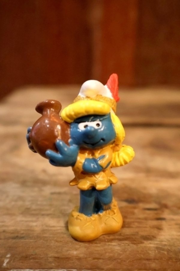 画像1: ct-241008-68 Smurfette / PVC Figure "Indian" #20167