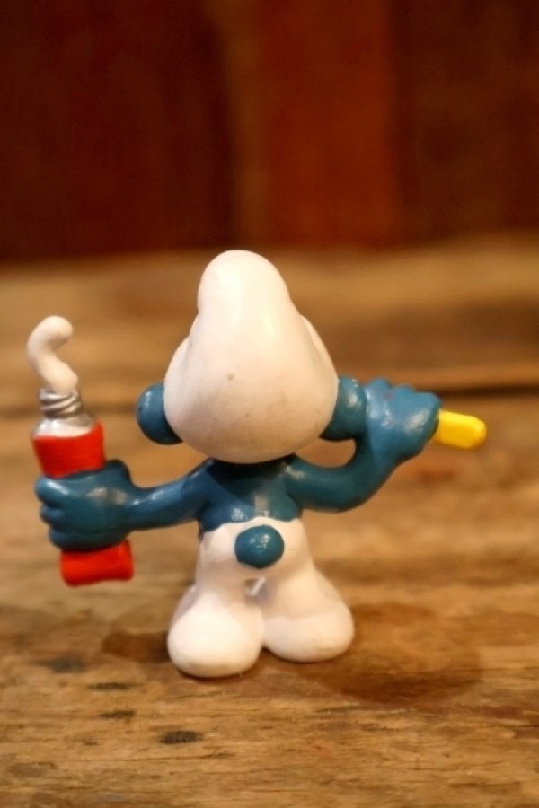 画像4: ct-241008-68 Smurf / PVC Figure "Toothbrush" #20064