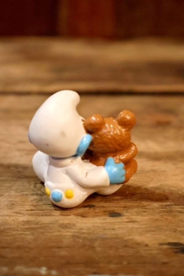 画像4: ct-241008-68 Smurf / PVC Figure "Baby & Teddy Bear" #20205