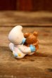 画像4: ct-241008-68 Smurf / PVC Figure "Baby & Teddy Bear" #20205 (4)