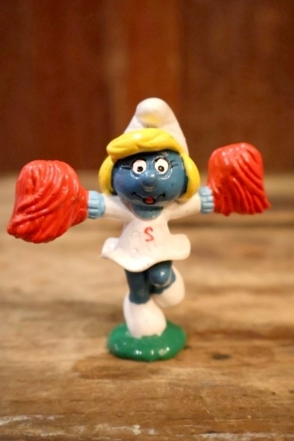 画像1: ct-241008-68 Smurfette / PVC Figure "Cheer Leader" #20149
