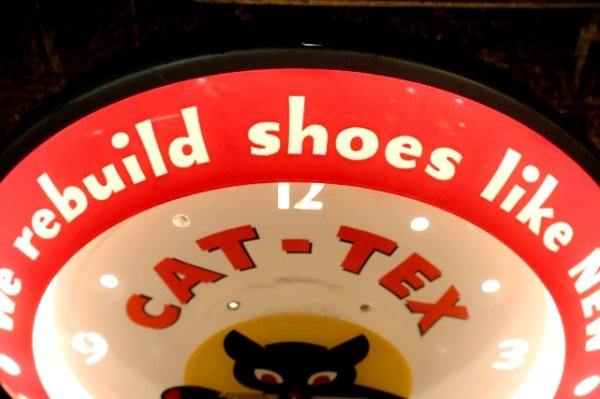 画像3: dp-260520-03 CAT-TEX 1940's-1950's Light-Up Wall Clock