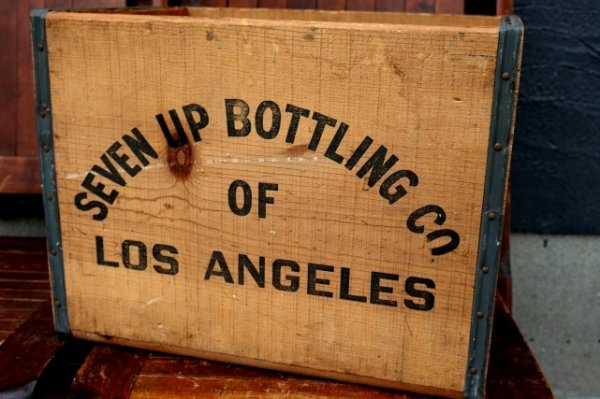 画像4: dp-260801-17 SEVEN UP 7 Up / 1970's Wood Crate Box