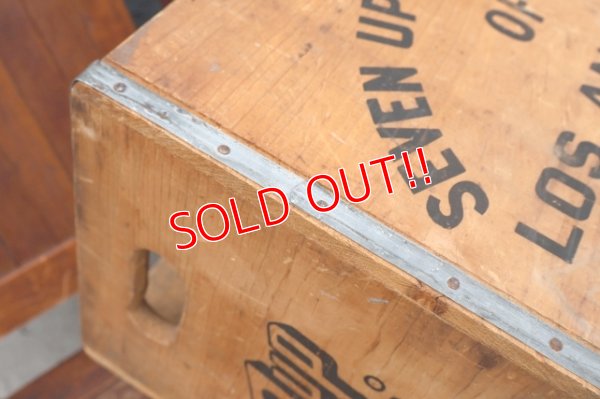 画像19: dp-260801-18 SEVEN UP 7 Up / 1970's Wood Crate Box