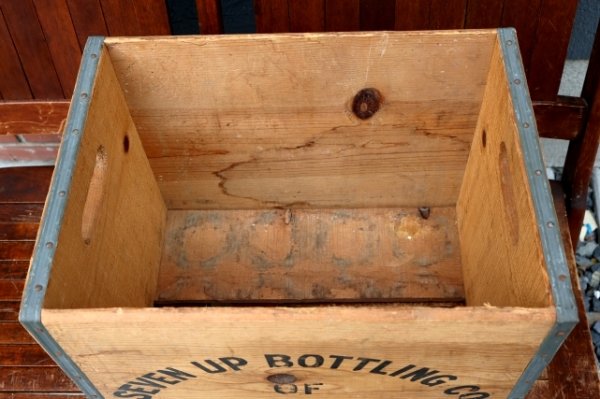 画像13: dp-260801-17 SEVEN UP 7 Up / 1970's Wood Crate Box