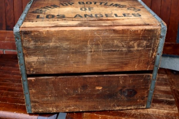 画像17: dp-260801-19 SEVEN UP 7 Up / 1960's Wood Crate Box