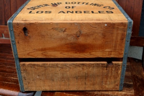 画像16: dp-260801-17 SEVEN UP 7 Up / 1970's Wood Crate Box