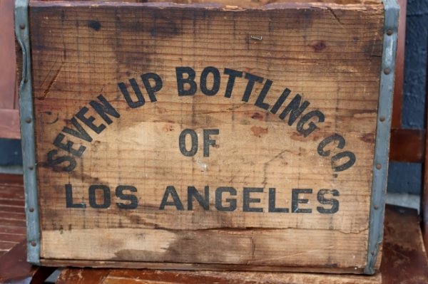 画像4: dp-260801-19 SEVEN UP 7 Up / 1960's Wood Crate Box