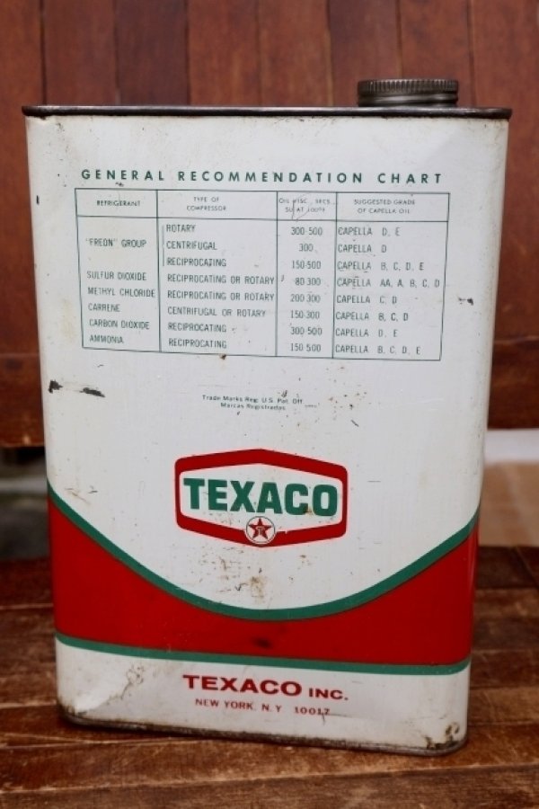 画像4: dp-260902-03 TEXACO 1960's CAPELLA OIL ONE U.S. GALLON CAN