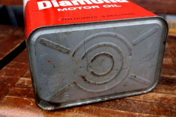 画像11: dp-260901-64 SUNOCO 1960's-1970's Diamond MOTOR OIL TEN QUARTS CAN