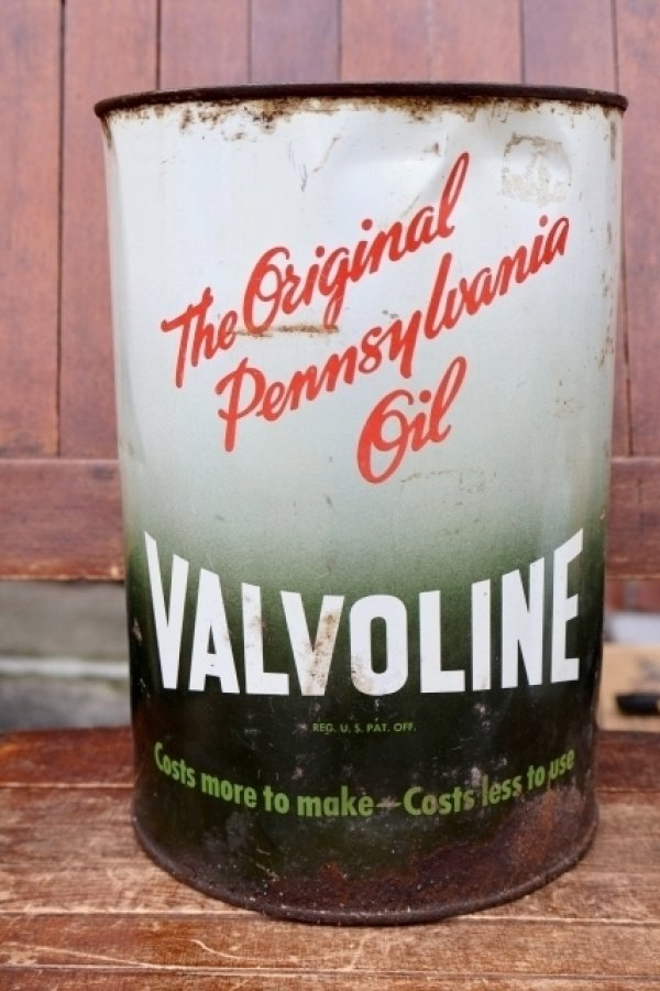 画像1: dp-260901-49 VALVOLINE 1940's-1950's 5 U.S. QUARTS CAN