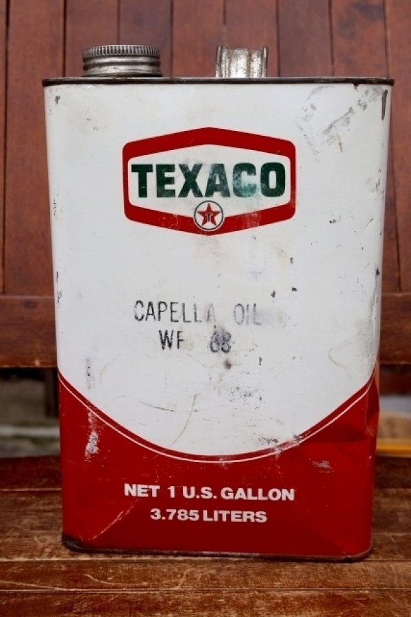 画像1: dp-260901-84 TEXACO 1980's CAPELLA OIL ONE U.S. GALLON CAN