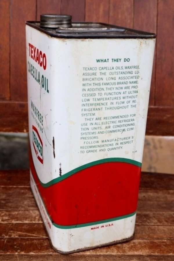 画像7: dp-260902-03 TEXACO 1960's CAPELLA OIL ONE U.S. GALLON CAN