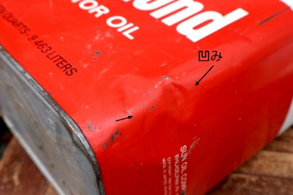 画像9: dp-260901-64 SUNOCO 1960's-1970's Diamond MOTOR OIL TEN QUARTS CAN