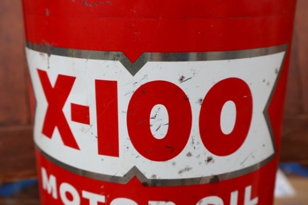 画像3: dp-260901-50 SHELL 1960's X-100 MOTOR OIL 5 U.S. QUARTS CAN