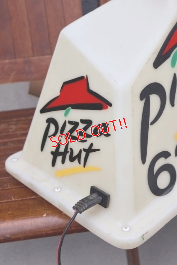 画像10: dp-260901-14 Pizza Hut 2000's Delivery Car Topper Sign