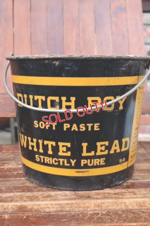 画像3: dp-260901-24 NATIONAL LEAD COMPANY 1950's-1960's DUTCH BOY WHITE LEAD 50 LBS.NET BUCKET