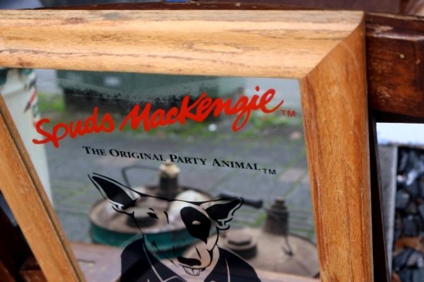 画像8: ct-260901-09 BUD LIGHT 1986 Spuds Mackenzie Pub Mirror